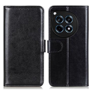 Etui z Portfelem do OnePlus 12R/Ace 3 z Magnetycznym Zamknięciem - Czarne