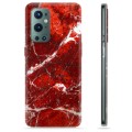 Etui TPU - OnePlus 9 Pro - Czerwony Marmur