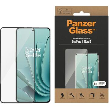 Szkło Hartowane PanzerGlass Ultra-Wide Fit do OnePlus Ace 2V/Nord 3 - Czarna krawędź