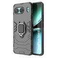 OnePlus Nord 4 Hybrydowe Etui z Uchwytem Ring - Czarne