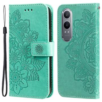 OnePlus Nord CE4 Lite/Oppo K12x Etui z Portfelem z Serii Mandala - Zieleń