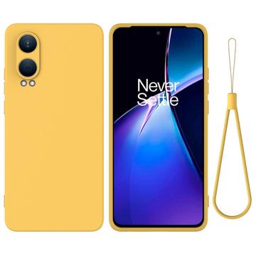 OnePlus Nord CE4 Lite/Oppo K12x Etui z Płynnego Silikonu - Żółty