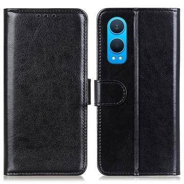 OnePlus Nord CE4 Lite/Oppo K12x Etui z Portfelem z Magnetycznym Zamknięciem - Czarne