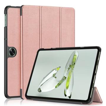 OnePlus Pad Go/Oppo Pad Air2 Inteligentne Etui Folio z Serii Tri-Fold - Różowe Złoto