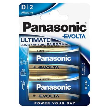 Baterie alkaliczne Panasonic Evolta LR20/D - 2 szt.