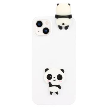 iPhone 14 Plus Etui z TPU 3D Cartoon - Biała Panda