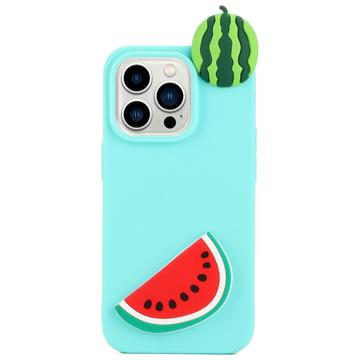 iPhone 14 Pro Max Etui z TPU 3D Cartoon - Arbuz