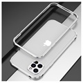 iPhone 12 Pro Max Metalowy Bumper Polar Lights Style - Srebrny