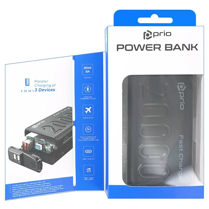 POWERBANK POWER BANK 20000mAh 2xUSB USB-C microUSB - Sklep, Opinie, Cena w