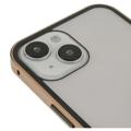 iPhone 14 Max Magnetyczne Etui ze Szkłem Hartowanym - Złoto