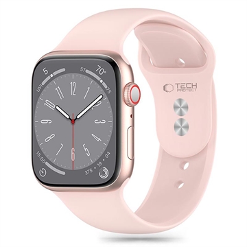 Pasek silikonowy Apple Watch Series 10/9/8/7/6/SE Tech-Protect - 40mm/41mm/42mm - jasnoróżowy