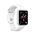 Apple Watch Series Ultra 2/Ultra/9/8/SE (2022)/7/SE/6/5/4/3/2/1 Silikonowa Opaska Puro Icon - 49mm/45mm/44mm/42mm - Biel