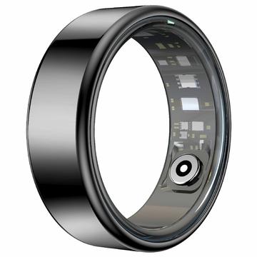 R99 Fitness & Wellness Smart Ring z etui ładującym - Rozmiar: 10/19.9mm - Czarny