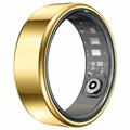 R99 Fitness & Wellness Smart Ring z etui ładującym - Rozmiar: 10/19.9mm - Złoty