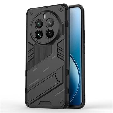 Realme 12 Pro/12 Pro+ Etui Hybrydowe z Podpórką Serii Armor - Czerń