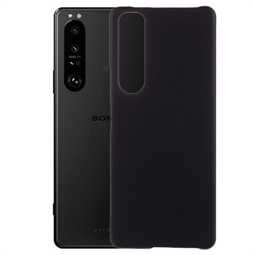 Gumowane Etui z Tworzywa do Sony Xperia 1 III - Czarne