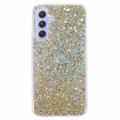 Samsung Galaxy A05s Etui z TPU Glitter Flakes - Złoto