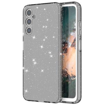 Samsung Galaxy A05s Etui z TPU z Serii Stylish Glitter - Czerń Transparentny