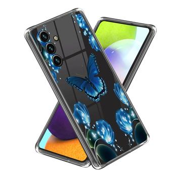 Samsung Galaxy A15 Stylish Ultracienkie Etui z TPU - Motyl i Kwiaty