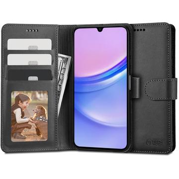 Samsung Galaxy A15 Tech-Protect Etui na Portfel z magnesem i podstawką - Czarny