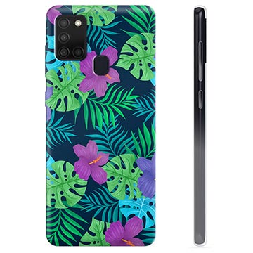 Etui TPU - Samsung Galaxy A21s - Tropikalne Kwiaty