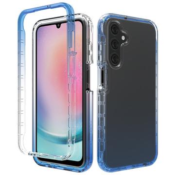 Hybrydowe Etui Gradient Series do Samsung Galaxy A25 - Błękit / Transparentny