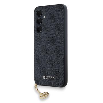 Hybrydowe Etui Guess 4G Charms Collection do Samsung Galaxy A35 - Szary