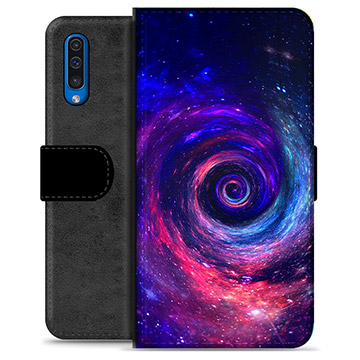 Etui Portfel Premium - Samsung Galaxy A50 - Galaktyka