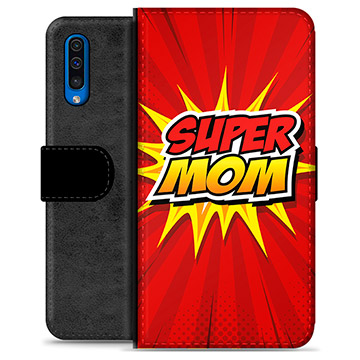 Etui Portfel Premium - Samsung Galaxy A50 - Super Mom