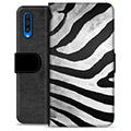 Etui Portfel Premium - Samsung Galaxy A50 - Zebra