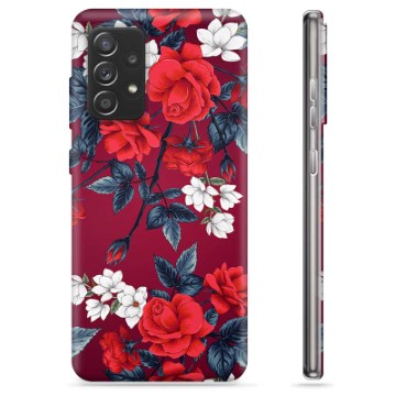 Etui TPU - Samsung Galaxy A52 5G, Galaxy A52s - Vintage Kwiaty