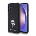 Samsung Galaxy A55 Karl Lagerfeld Fixed Glitter Metal Ikonik Case - Czarny