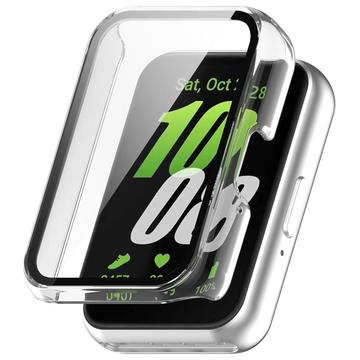 Samsung Galaxy Fit3 Etui z Tworzywa z Hartowane Szkło Ochronne - Przezroczysty