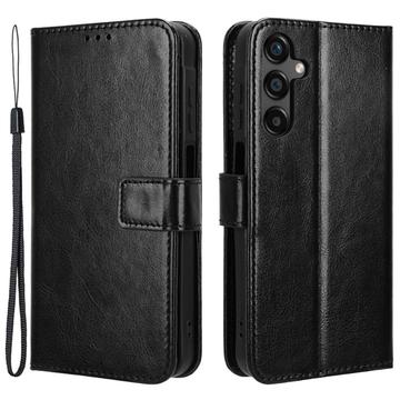 Etui z Portfelem do Samsung Galaxy M55/F55/C55 z Magnetycznym Zamknięciem - Czarne