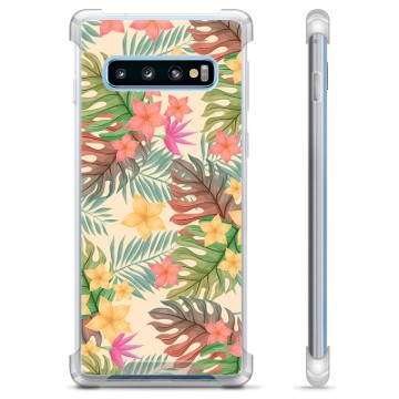 Etui Hybrydowe - Samsung Galaxy S10 - Różowe Kwiaty