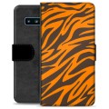 Etui Portfel Premium - Samsung Galaxy S10 - Tygrys