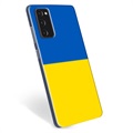 Etui TPU Flaga Ukrainy - Samsung Galaxy S20 FE - Żółć i błękit