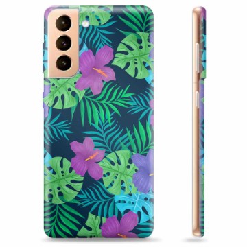 Etui TPU - Samsung Galaxy S21+ 5G - Tropikalne Kwiaty