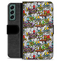 Etui Portfel Premium - Samsung Galaxy S22+ 5G - Graffiti