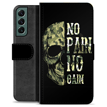 Etui Portfel Premium - Samsung Galaxy S22+ 5G - No Pain, No Gain