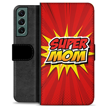 Etui Portfel Premium - Samsung Galaxy S22+ 5G - Super Mom