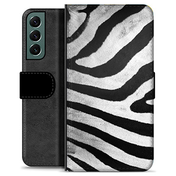 Etui Portfel Premium - Samsung Galaxy S22+ 5G - Zebra