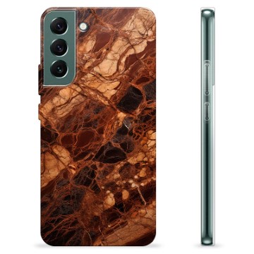 Etui TPU - Samsung Galaxy S22+ 5G - Bursztynowy Marmur