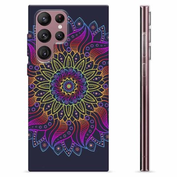 Etui TPU - Samsung Galaxy S22 Ultra 5G - Kolorowa Mandala