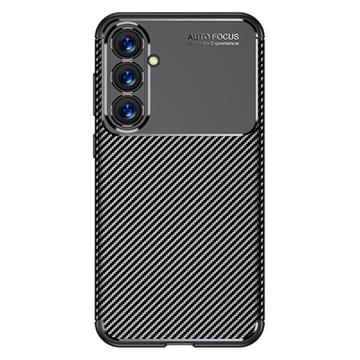 Samsung Galaxy S23 FE Etui z TPU Beetle Włókno Węglowe - Czarne