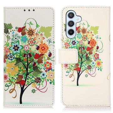 Samsung Galaxy S23 FE Glam Series Etui-Portfel - Drzewo Kwitnące / Kolorowy