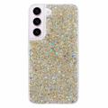 Samsung Galaxy S23 Etui z TPU Glitter Flakes - Złoto