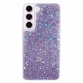 Samsung Galaxy S23 Etui z TPU Glitter Flakes - Fiolet