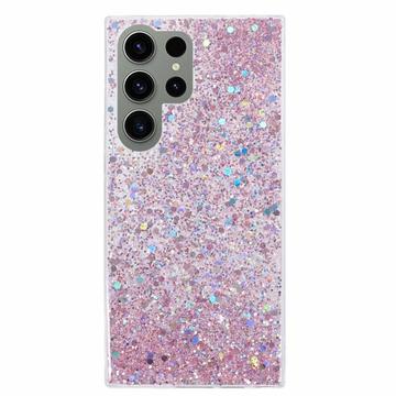 Samsung Galaxy S23 Ultra Etui z TPU Glitter Flakes