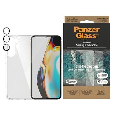 Zestaw Ochronny PanzerGlass 3 w 1 do Samsung Galaxy S23 Plus 5G - Przezroczysty